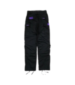 corteiz-purp-guerillaz-cargos-black-purple