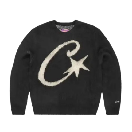 corteiz-c-star-mohair-knit-sweatshirt-black