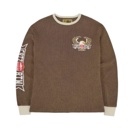 corteiz-c-starz-waffle-sweatshirt-brown