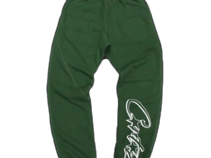 corteiz-dropout-joggers-green