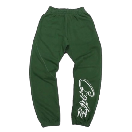 corteiz-dropout-joggers-green