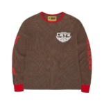 corteiz-gasolina-waffle-sweatshirt-brown