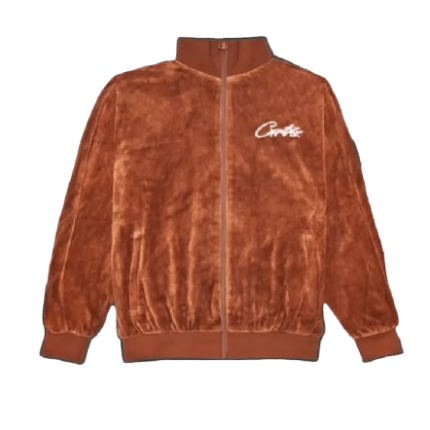 corteiz-all-starz-vvs-velvet-jacket-brown