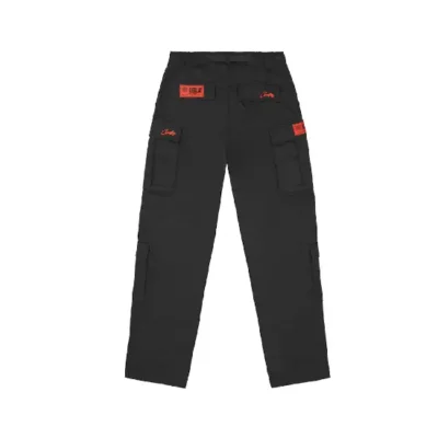 corteiz-guerillaz-cargos-black-red