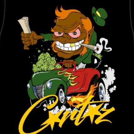 corteiz-leprechaun-420-t-shirt-black