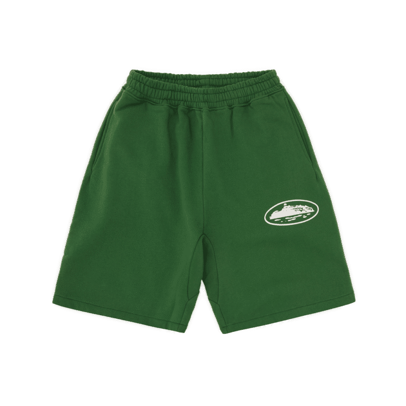 island-puff-print-sweatshort-green