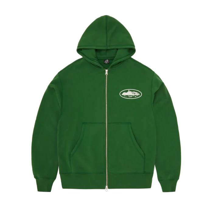 island-puff-print-zip-hoodie-green